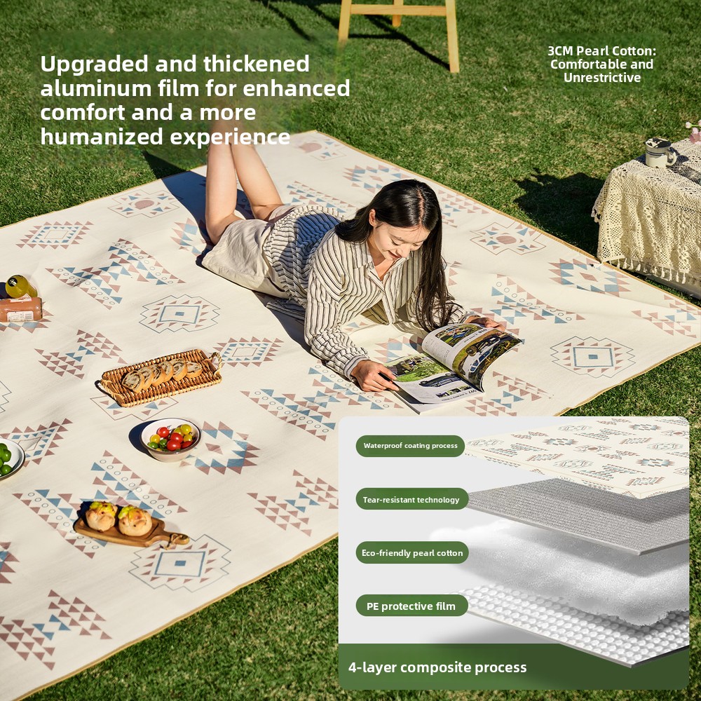 Outdoor Camping Rugs - Thickened Waterproof And Dirt-proof Picnic Mat,