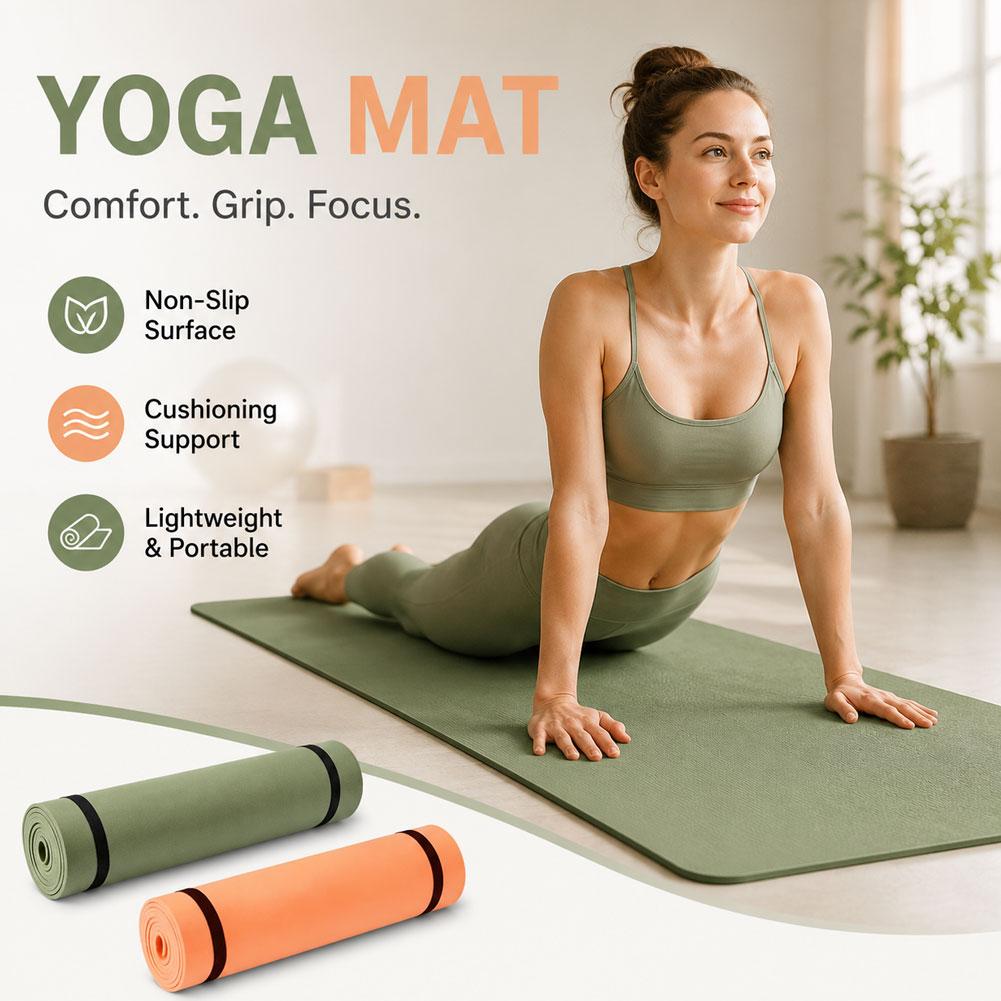 Non Slip EVA Yoga Mat Lightwei - Outdoor Camping Rugs recension och pris
