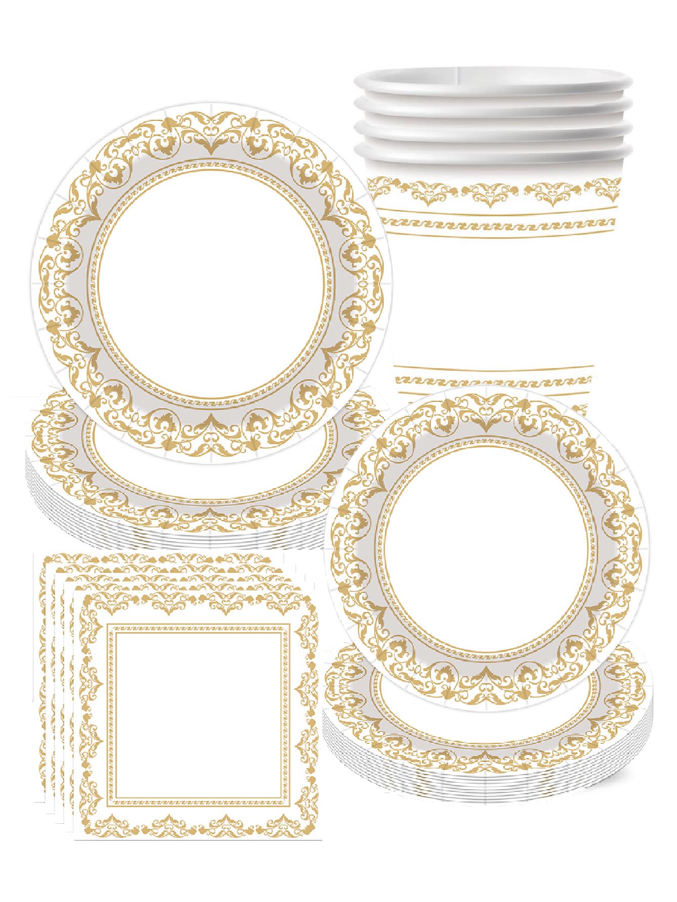 Classic Plate Theme Birthday P - Outdoor Camping Dining Set recension och pris