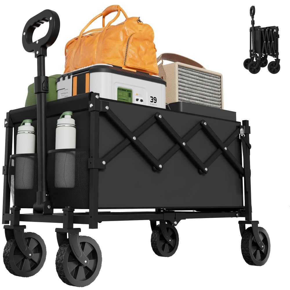 Folding Garden Cart 360 lbs Ca - Outdoor Camping Trolley recension och pris