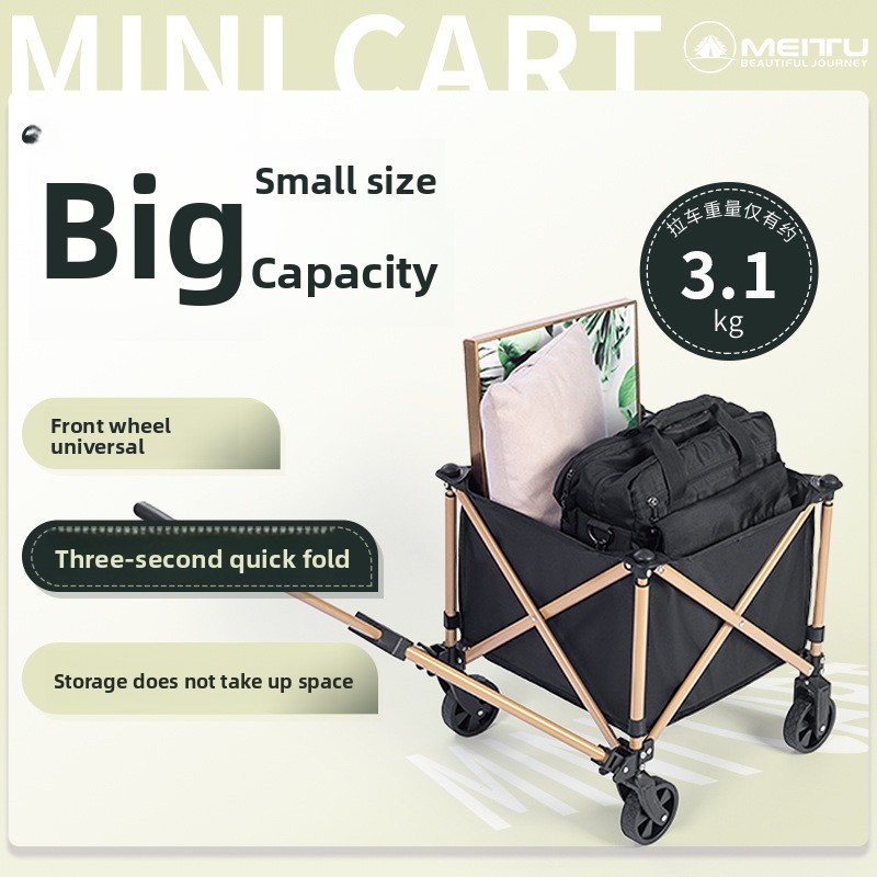 Outdoor Folding Wagon Portable - Outdoor Camping Trolley recension och pris