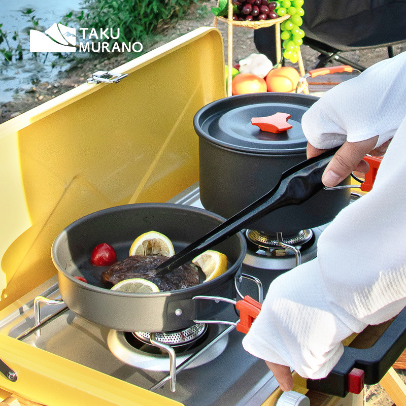 Camping Cookware Set Outdoor C - Outdoor Camping Dining Set recension och pris