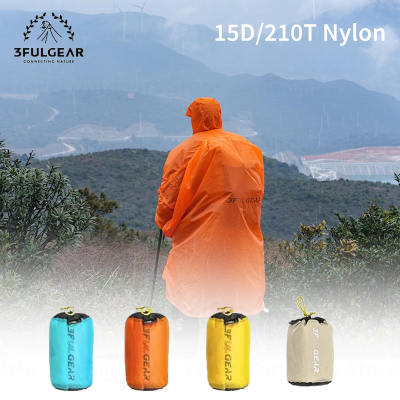 3F UL GEAR 2026 Hiking Raincoa - Camping Rain Poncho recension och pris