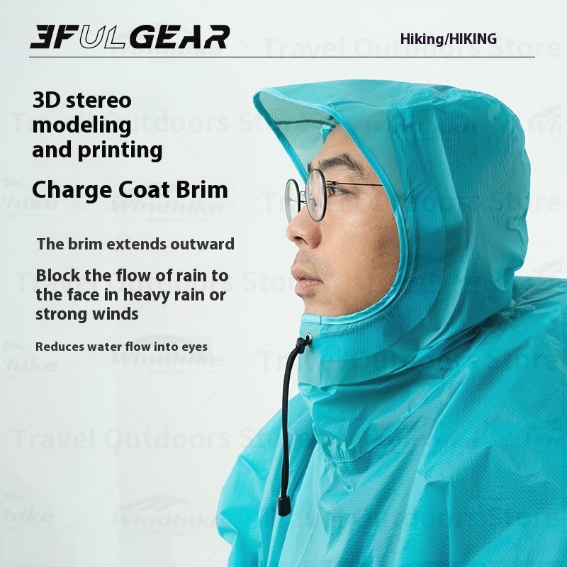 3F UL GEAR 2026 Hiking Raincoa - Camping Rain Poncho recension och pris