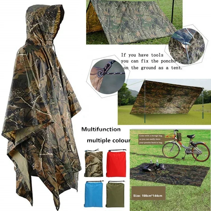 3 in 1 Multifunctional Raincoa - Camping Rain Poncho recension och pris